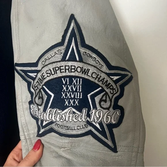 Vintage Dallas Cowboys Varsity Jacket - Picture 11 of 12